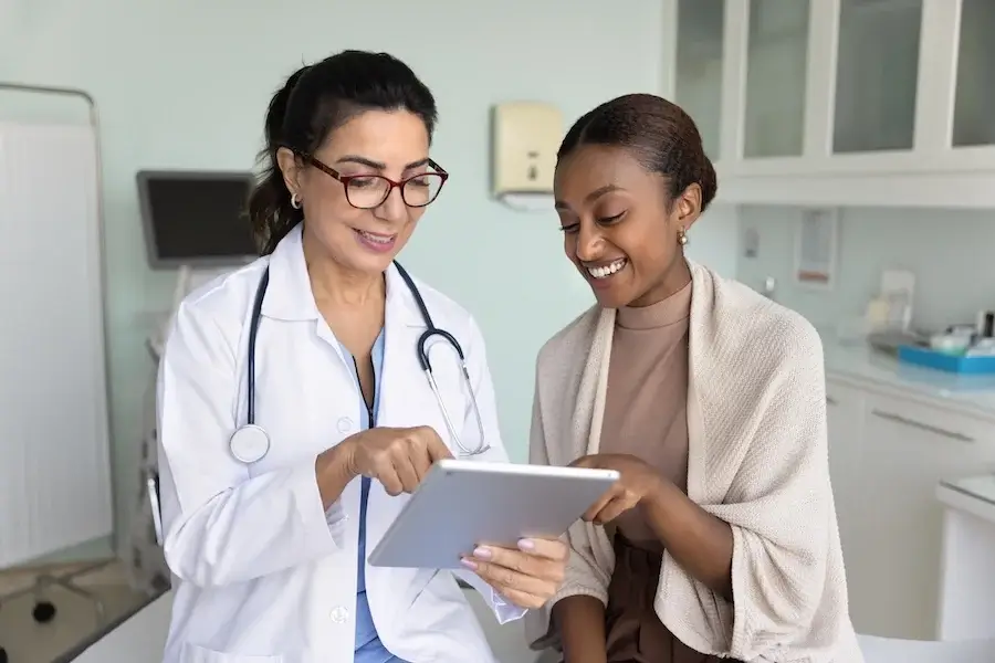 doctor using modern medical website